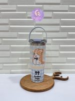 تراول ماگ دوحالته دسته سیلیکون حیوانات 900میل - Image 2