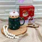 ماگ طرح کریسمس درب پیچی