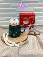 ماگ طرح کریسمس درب پیچی